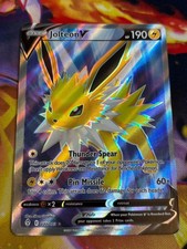 Jolteon V (Full Art) Holo Ultra Rare SWSH07: Evolving Skies 177/203 NM on eBay