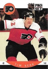 Tim Kerr #218 1990-91 Pro Set Philadelphia Flyers Hockey