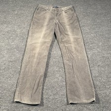 Vintage Y2K Polo Ralph Lauren Faded Gray Corduroy Pants Mens 33x32 Straight Leg