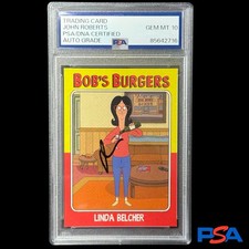 John Roberts 2017 Bob’s Burgers Linda Belcher Auto PSA 10 Autograph 