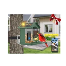 Smart Bird Feeder with Camera, AI Species Identify, Dual Solar Powered 
