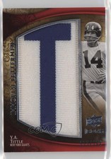 2009 Upper Deck Icons Immortal Lettermen 35/104 YA Tittle #IL-YT HOF 3hd