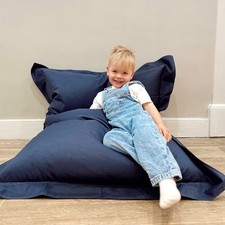 Giant Kids Versatile Floor Cushion Wipe Clean Bean Bag | 102(W)x127(H)cm