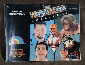 Lot Of Nes Manuals: Wrestlemania, Wrestlemania Challenge,  WCW World...
