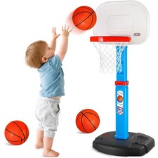 Toddler Basketball Hoop Indoor Outdoor for Kids 1-3, Height Adjustable Kids Bask