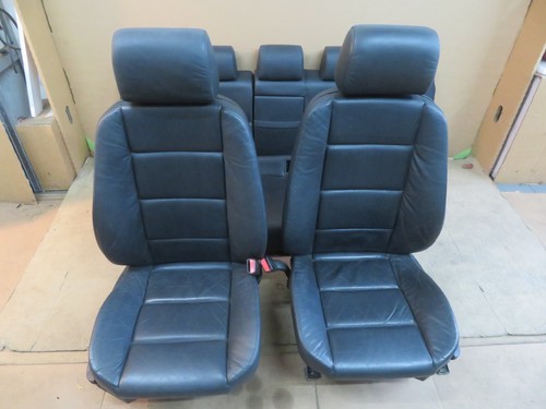 BMW E36 Touring schwarze Lederausstattung mit Sitzheizung und Kindersitz hinten