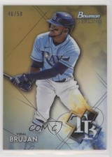2021 Bowman Sterling Prospects Gold Refractor 46/50 Vidal Brujan #BSP-15 0a3