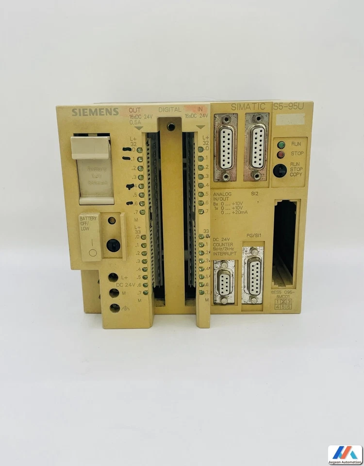 Siemens SIMATIC S5 6ES5095-8MC01 S5-95U Unidad Compacta PLC CPU 095-8MC01 - Imagen 2 de 4