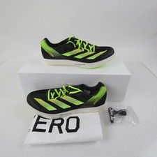 adidas adizero Track Cleat Men's Black/Lime Green New without Box