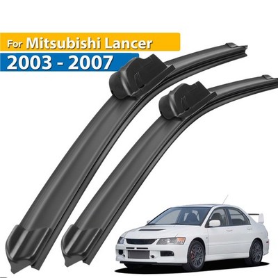 2Pcs Front Windshield Wiper Blades Set For Mitsubishi Lancer 2003 - 2007 24''18''