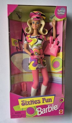 Vintage Sixties Fun Barbie Doll Special Edition Blonde 1997 Mattel