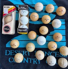 Lot of 24 Vintage Golf Balls Sam Sneed Jack Nicklaus Wilson K28 Wilson Staff