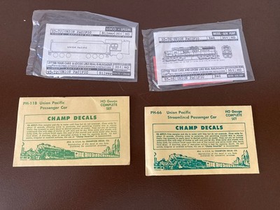 CHAMP DECALS 4x Beschriftungen Union Pacific UP - ANSEHEN!