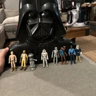 Vintage Star Wars Darth Vader Action Figure Kenner Case With Figures