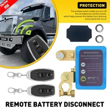Remote Control Battery Disconnect Switch W/Remote Control For Car Boat RV ATV
