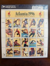 Vintage 1996 Centennial Atlanta Olympic Games Sheet of 20, denomination 32 cents