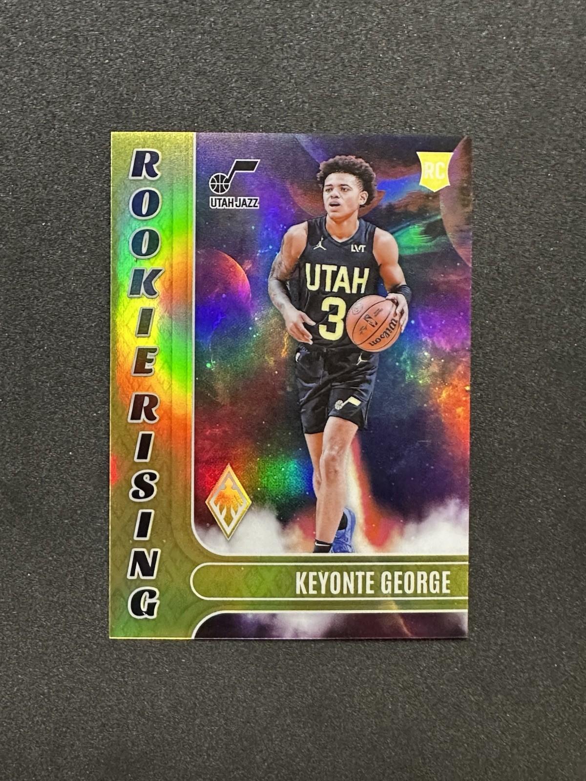 2023-24 Panini Phoenix Keyonte George Rookie Rising Yellow Parallel /35 Rare SSP