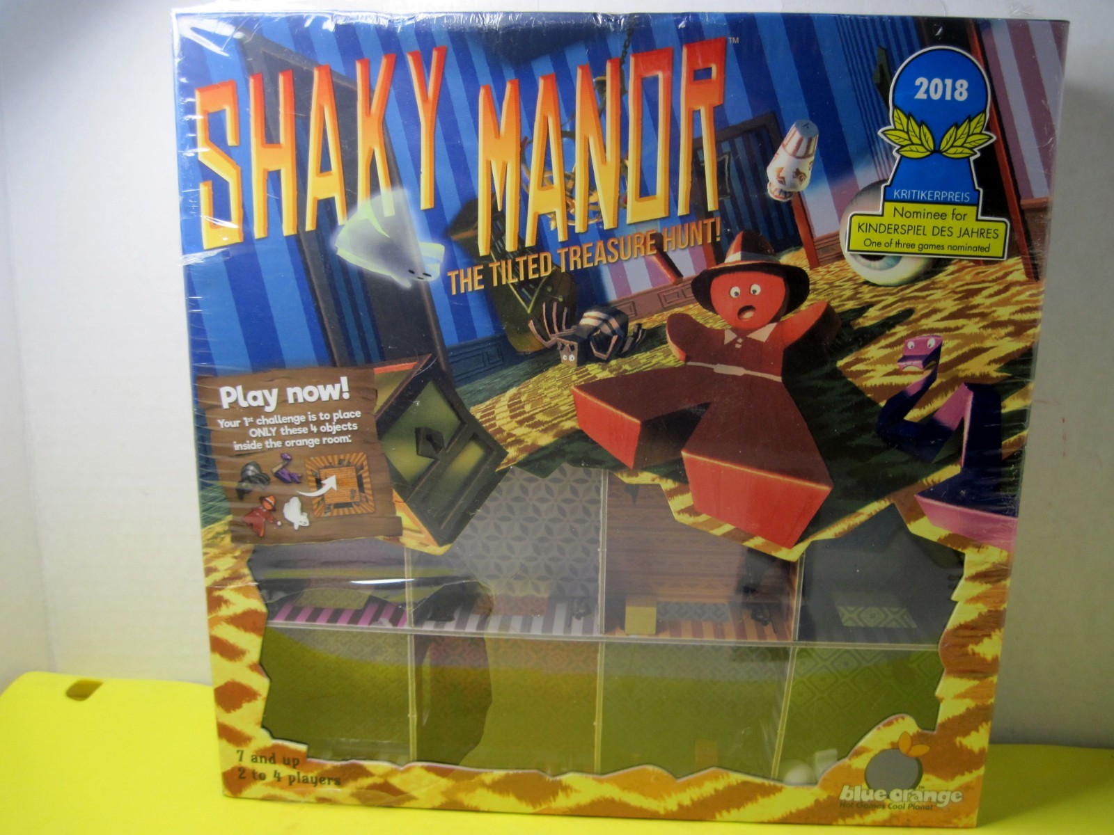 Shaky Manor The Tilted Treasure Hunt 2018 Asmodee COMPLETE Family Dexterity Game