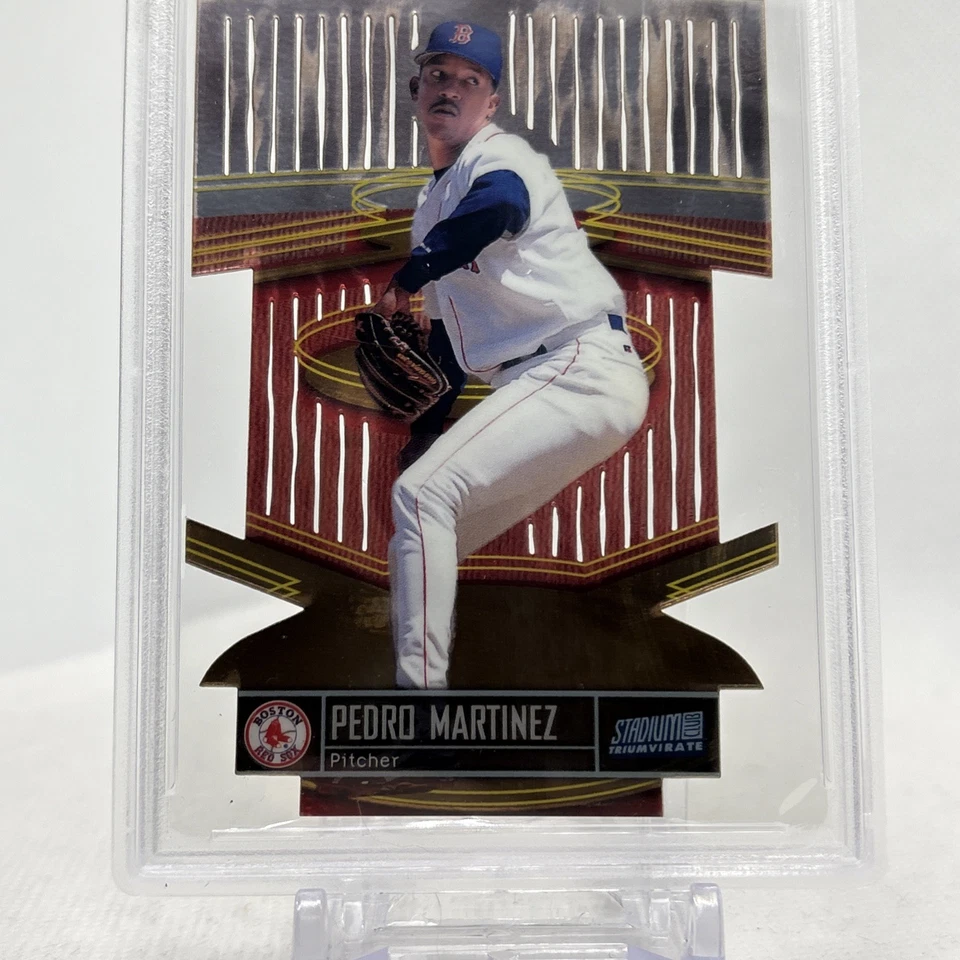 1999 Topps Stadium Club Triumvirate Pedro Martinez #T7B Luminous PSA 8 NM-MT - Image 3 of 4