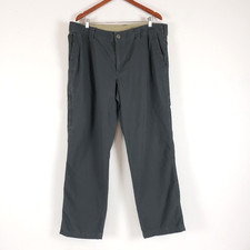 COLUMBIA Omni-Shield 40x30 Mens Gray Khaki Cotton Outdoor Pants Hiking Fishing