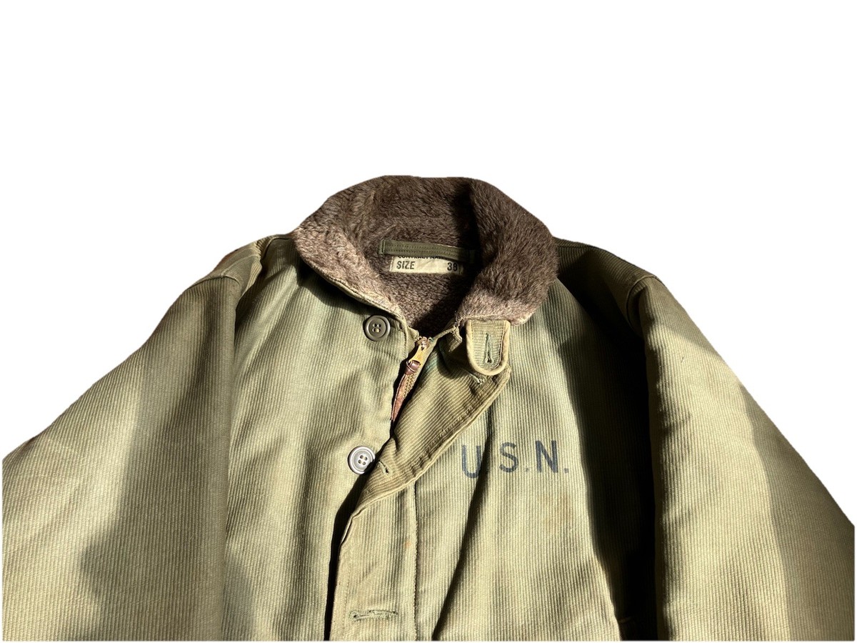 40's NAVY DEPARTMENT デッキジャケット　サイズ38 ヴィンテージ　コットン NXsx82366 Vintage WWII U.S. Navy USN N-1 Deck Jacket - Stencil Size 38 | eBay