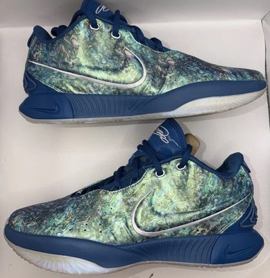 Nike LeBron James XXI 21 Men's Size 10 Industrial Blue Green Shoes FN0708-400