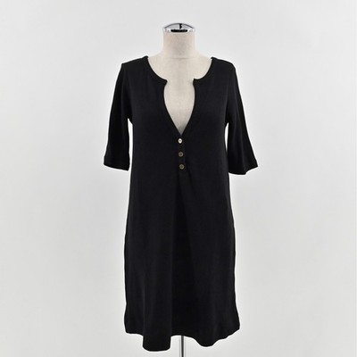 natural life black dress Vintage Early 2000s Black O-Ring Halter Top