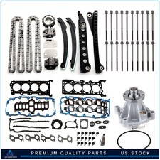 Timing Chain Kit Head Gasket Set Water Pump For 99 Ford F-150 5.4l V8 Sohc Vin L Timing Chain Kit Head Gasket Set Water Pump For 99 Ford F-150 5.4l V8 Sohc Vin L