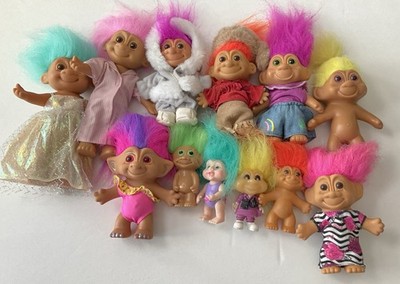 Vintage Troll Doll Lot Russ Treasure Troll Applause TNT