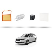 Hoffcar Set Service - 4 Filter FüR Skoda Fabia III (NJ3, NJ5) 1.0 Mpi 44Kw Von
