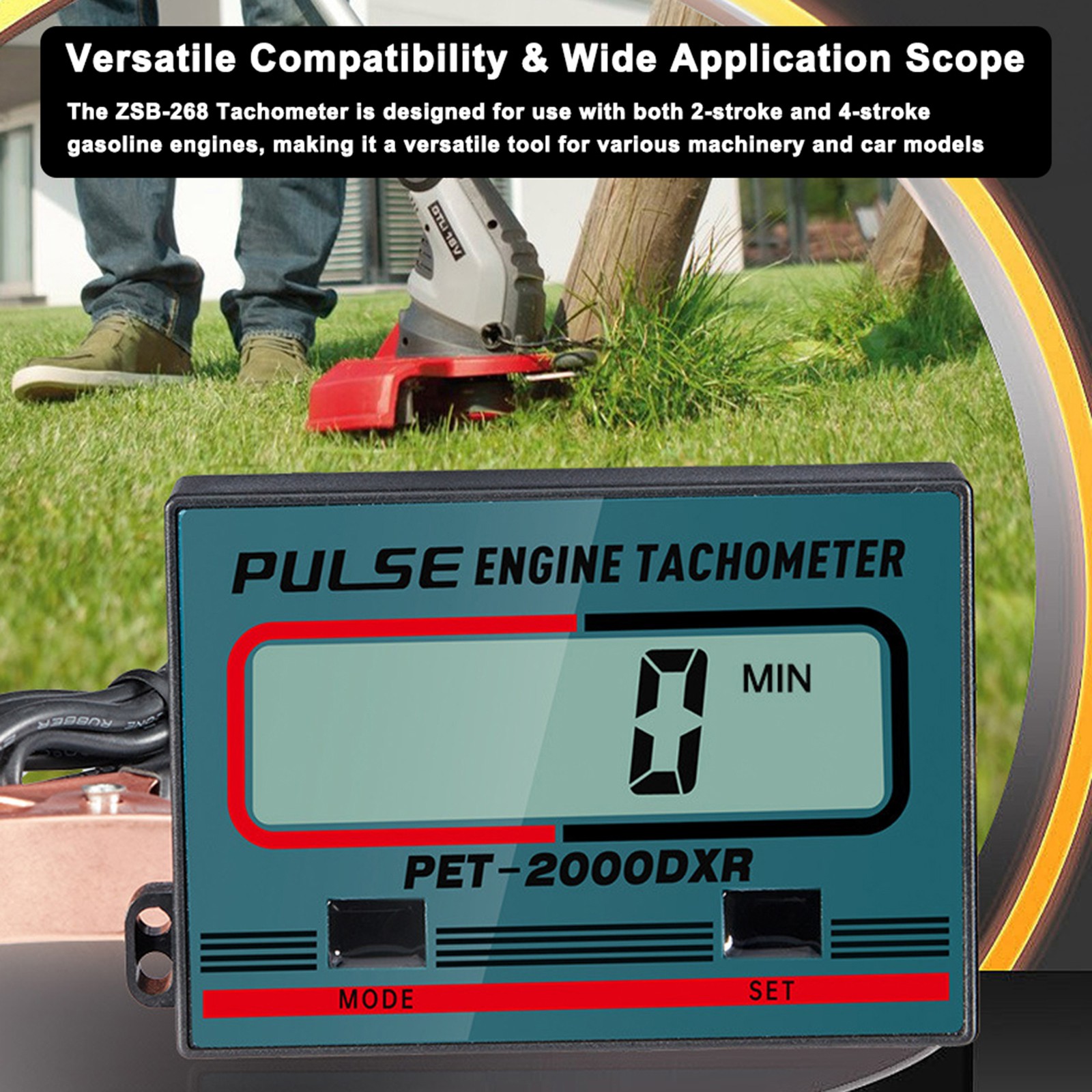 Chainsaw Tachometer Versatile Gasoline Engine Tester Motorcycle RPM Meter High
