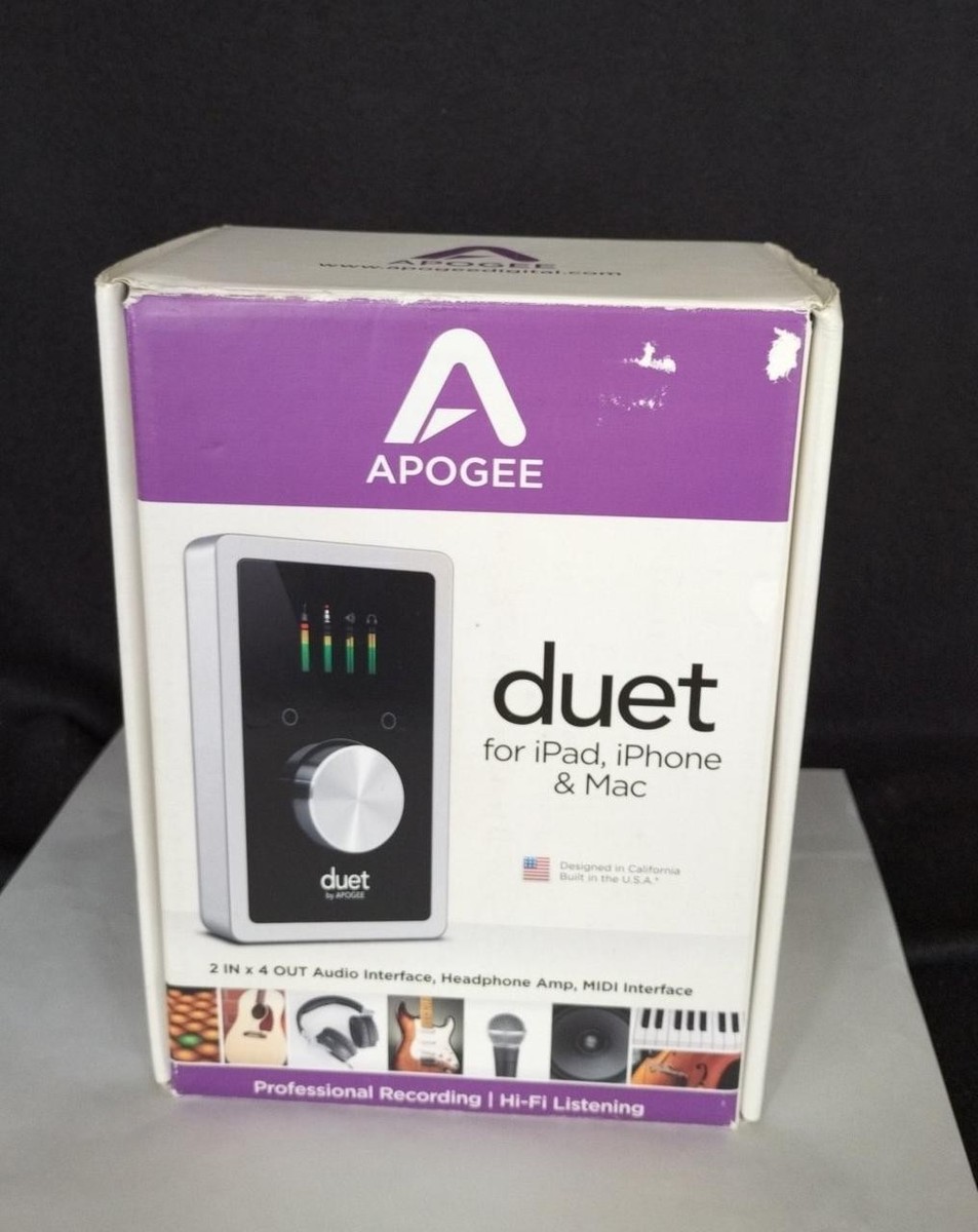 Apogee Duet Mac/iOS USB Audio/MIDI Interface Headphone Amp Apogee Duet Mac/iOS USB Audio/MIDI Interface Headphone Amp