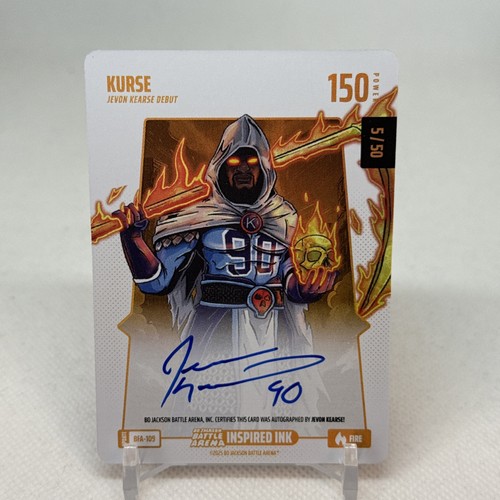 Bo Jackson Battle Arena Update Fire Auto Kurse Jevon Kearse BFA-109 #5/50
