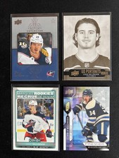 Cole Sillinger 4 Card NHL Ice Hockey Trading Card Lot Rookie RC Premier 010/399