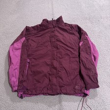 REI Jacket Womens Large Purple Full Zip Soft Shell Sherpa Lined Outdoor Hiking