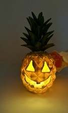 Pineapple Jack O Lantern Halloween New HERE LIES SUMMER LED FREE SHIPPING 