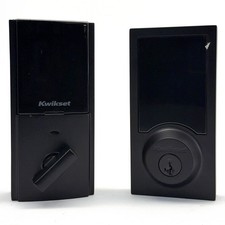 Kwikset 99160-036 SmartCode Zigbee Matte Black Lock, Used Fair