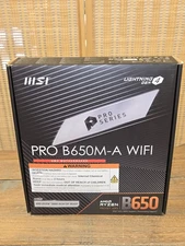 MSI PRO B650M-A WIFI PROSERIES MOTHERBOARD AM5 DDR5 MATX B650M-A-WIFI - BLACK