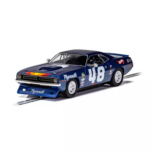 Voiture miniature Trans Am 1970 Plymouth Barracuda Superslot H4219 pour circuit electrique