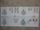 GUERNSEY - 1974 GUERNSEY MILITIA DEFIN SET COMPLETE,  4 FIRST DAY COVERS