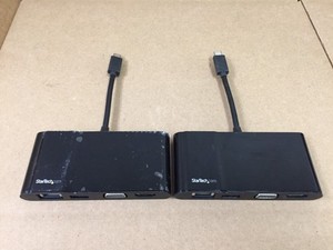 Lot of 2 StarTech USB-C Multiport Adapter for Laptop 4K HDMI VGA USB3.0 DKT30CHV