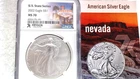 A PERFECT 2022 SILVER EAGLE NGC MS70 U.S. STATE SERIES NEVADA LABEL WITH CARD!!!