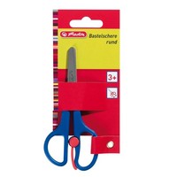 Herlitz Bastelschere Rund Mit Schneidhilfe LäNge 13 Cm Kinderschere 3+