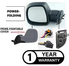 Fit Vauxhall Combo 2019 to 2023 Left Complete Electric Power Folding Mirror Unit