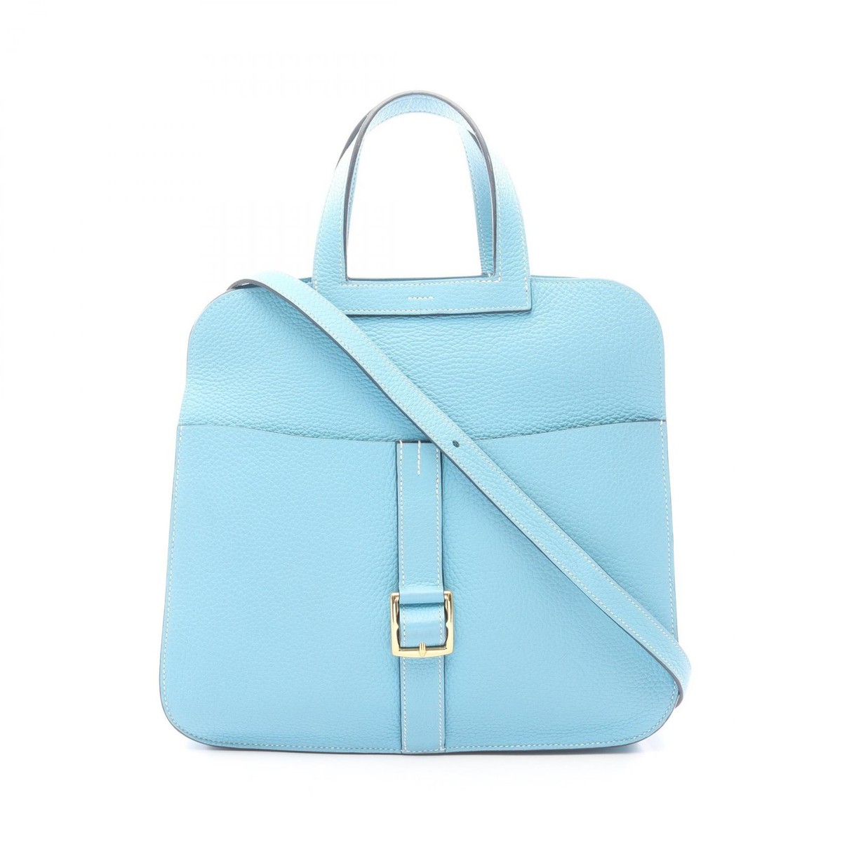 HERMES Halzan 31 shoulder crossbody Handbag D Taurillon Clemence