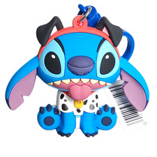 Disney Stitch Plays Dress Up Figural 3D Bag Clip 101 Dalamations