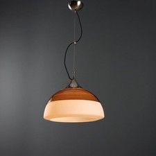 Lampada Vintage '1238' Alluminio Vetro Design Stilnovo Italia Anni 60 Originale