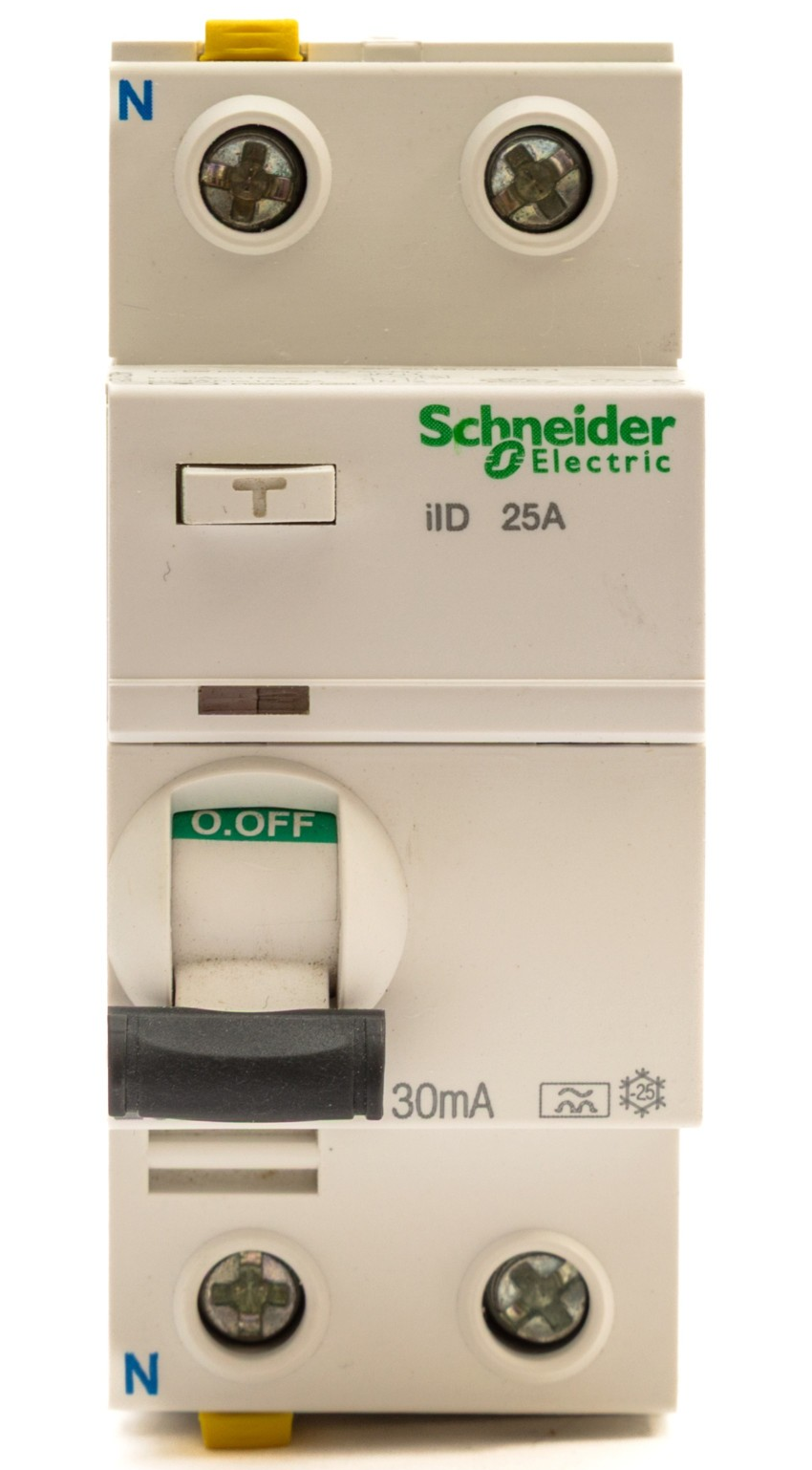 SCHNEIDER ELECTRIC RCCB 25A 25 AMP 30mA 240V Acti9 2P Type A iiD A9Z21225