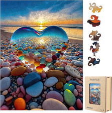 Wooden Puzzle for Adults, Wooden Jigsaw Puzzles for Adults, Unique Wood Animal S