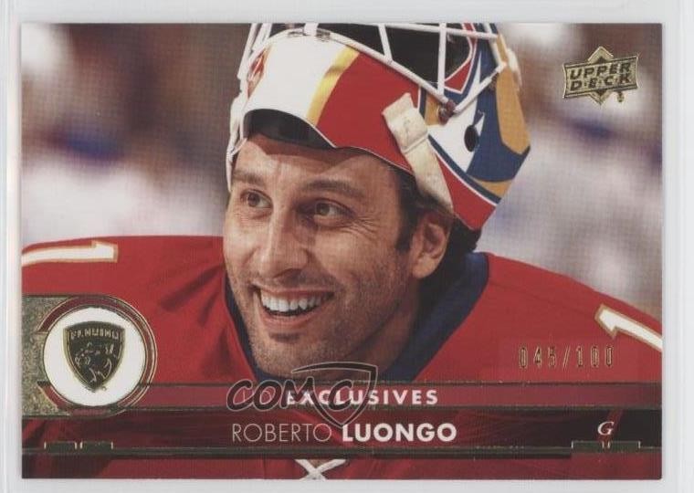 2017-18 Upper Deck Exclusives 45/100 Roberto Luongo #85 HOF bn7